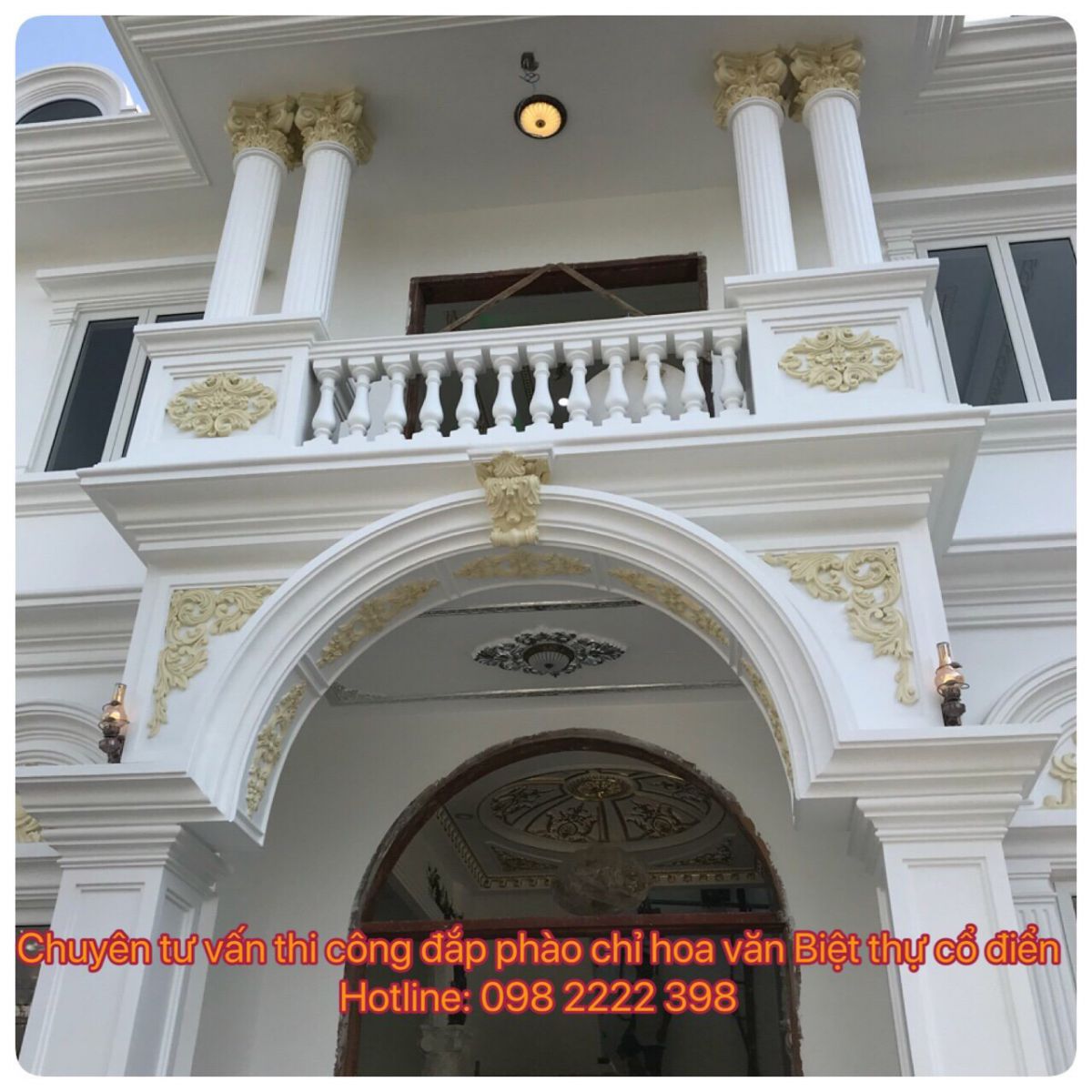 Hoa văn trang trí lan can xi măng - hotline 098 2222 398