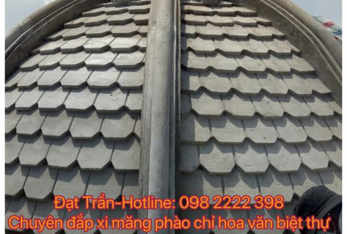 Các mẫu đắp ngói xi măng